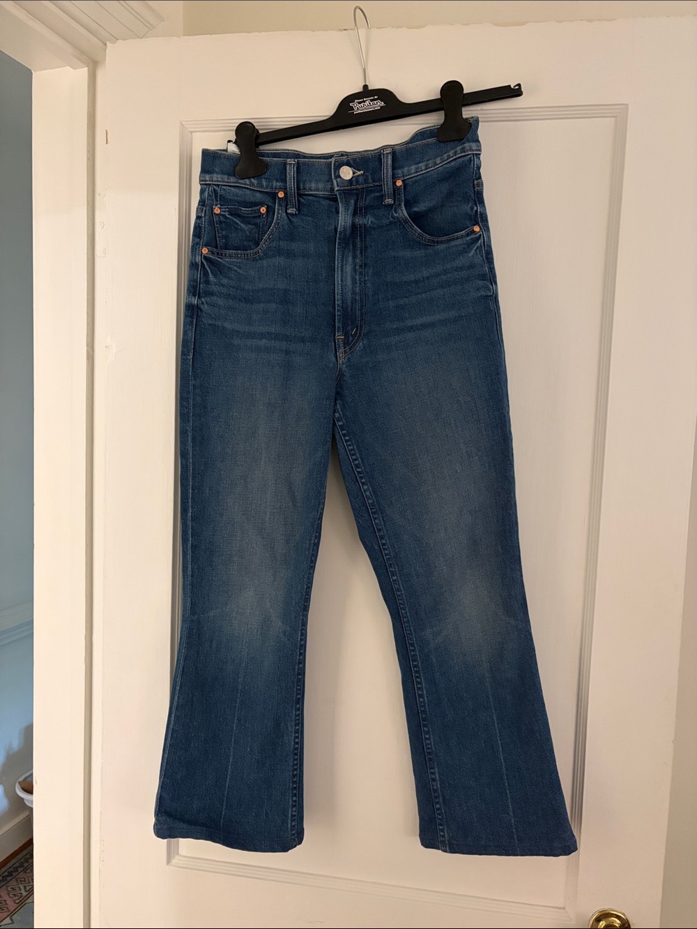 MOTHER Women’s Blue Denim Jeans — Classic Mid Wash